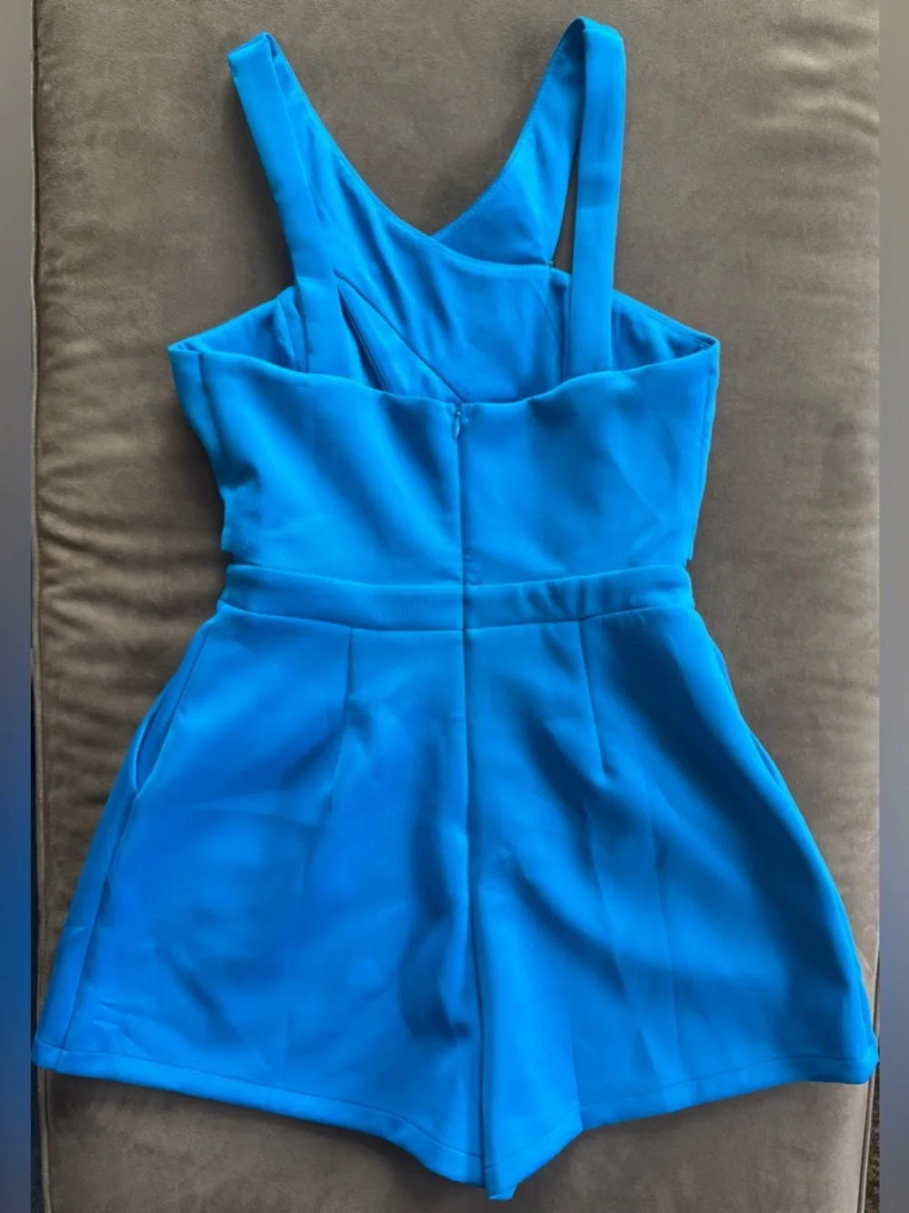 DO+BE Bright Blue Strappy Romper - Picture 2 of 3